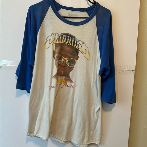 chromeo Other - EDM band tshirt Chromeo baseball blue white